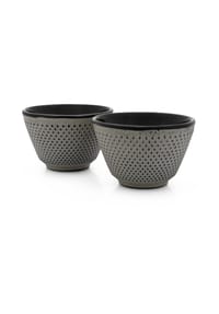 Bredemeijer® Teetasse, 2er-Set - ASIA - GRAU