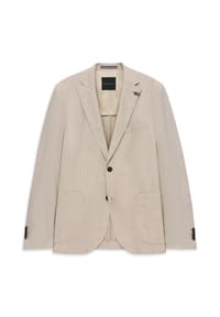 bugatti - Sakko, Reverskragen, Leinenanteil, für Herren - 030 BEIGE
