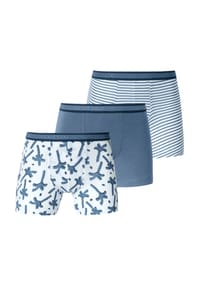 SCHIESSER - 95/5 Shorts, 3er-Pack, Logo-Bund, für Kinder - 910 NAVY