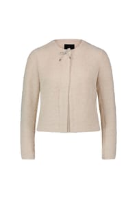 zero - Sweatjacke mit Schleife - Black Coffee