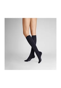 Hudson - Relax Cotton Kniestrümpfe, Komfortbund, für Damen - 5 SCHWARZ