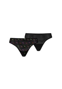 PUMA® - Tanga Everyday, 2er-Pack, für Damen - 001 BLACK COMBO