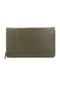 Mika - Geldbörse Leder 15 cm - grün