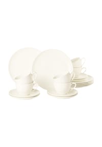 Seltmann Weiden Kaffeeservice Savona Fine Diamond 18er Set creme - SAVONA - creme