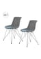 Kayoom Stuhl Emily 110 2er-Set - hellblau grau – eiche , modern Bild 15