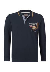 JAN VANDERSTORM - Langarm-Poloshirt LOKI - dunkelblau