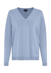 MANGUUN collection - Pullover, V-Ausschnitt, für Damen - 1 LIGHT BLUE