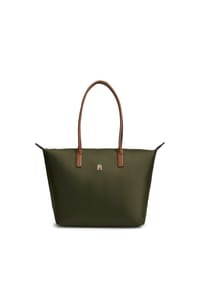 TOMMY HILFIGER POPETTE - Shoppertasche, Kunstleder, Reißverschluss - ACC  BEIGE