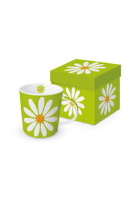 ppd - Henkelbecher Happy Flower green, 400 ml - Grün