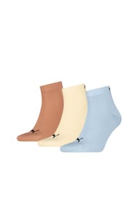 PUMA® - Kurzsocken, 3er-Pack, Rippbündchen - 013 OATMEAL