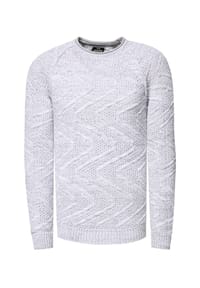 RUSTY NEAL - Strickpullover mit stylischem Muster - Schwarz