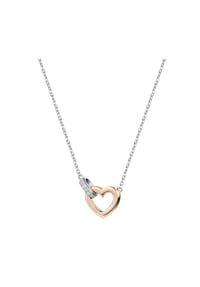 zeeme BASIC - Collier 925/- Sterling Silber 5 Zirkonia - mehrfarbig