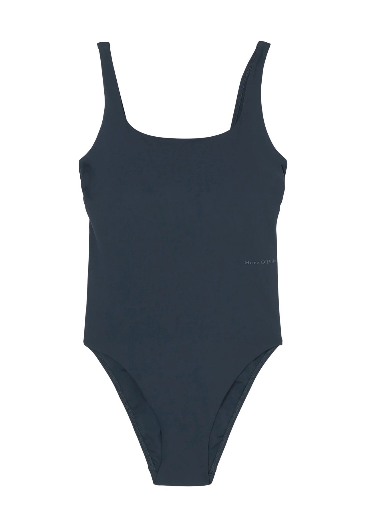 Marc O'polo Damen Schwarz/Dunkelblau Badeanzug "Swimwear Essentials", Gr. Xl, N-Gr, Blau ( Navy), Elasthan, Polyamid, Unifarben, Badeanzüge Badeanzug, Höherer... - Image 5