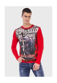CIPO & BAXX® - Sweatshirts mit coolem Print - BLACK