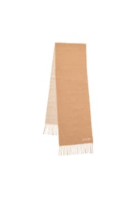 JOOP! - Herren Schal mit Wolle - Larson, Wendeschal, Logo - Beige