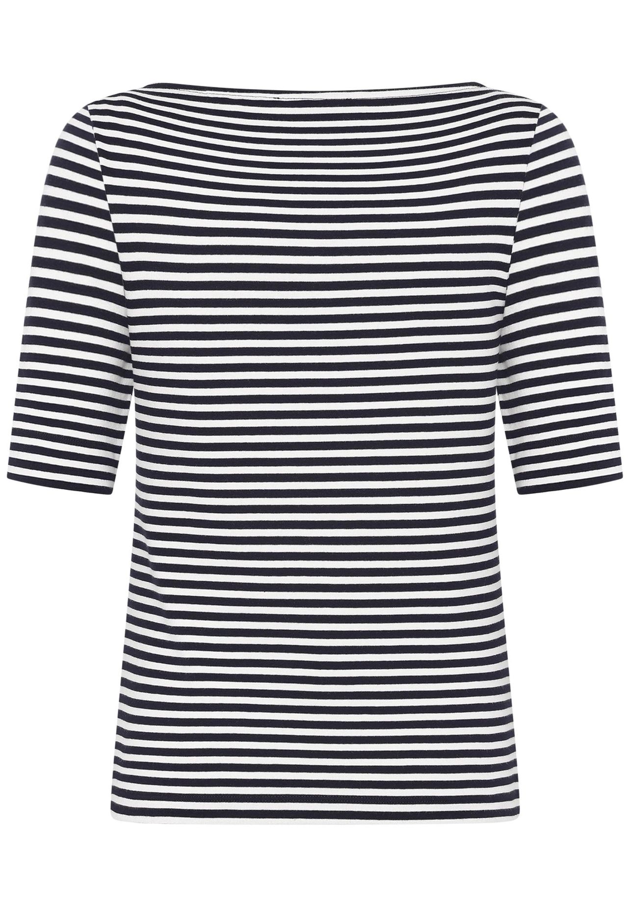 Zero Basic Shirt Mit U-Boot-Ausschnitt, Weiß, 36