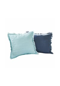 LOBERON - Kissenhülle 2er Set Quebo türkis/blau - türkis/blau