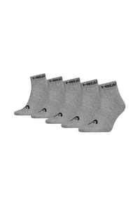 HEAD® - Unisex Quarter Socken, 5er Pack - ELEMENTS ALL SPORTS QUARTER ECOM, Kurzsocken, einfarbig - Grau
