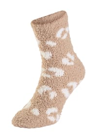 MANGUUN - Socken, Baumwolle, für Damen - OFFWHITE LEO