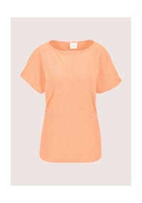 MADELEINE - Elegantes Sommershirt mit U-Boot-Ausschnitt - pfirsich