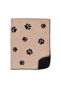 Cawö - Wohndecken WE LOVE DOGS 62470 schwarz/beige - 93 - schwarz