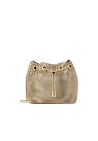kazar - Gold glänzende Kette Handtasche - Gold