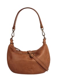 Samantha Look - Umhängetasche Echt Leder, Made In Italy - cognac
