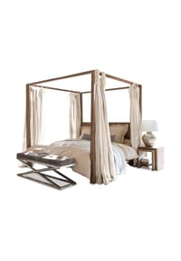 LOBERON - Bett Milo antikbraun - antikbraun