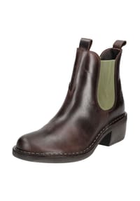Fly London - Leder/Textil Stiefelette - Dunkelbraun