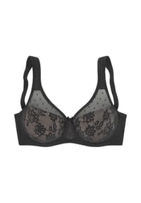 LASCANA - Nuance Minimizer-BH, Formbügel, Spitzen-Details, für Damen - 943 WHITE