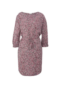 s.Oliver BLACK LABEL - Sommerkleid, 7/8-Arm, für Damen - 45A5  LILAC/PINK
