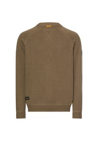 camel active - Strickpullover mit Rundhalsausschnitt - Beige