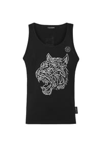 PLEIN SPORT - Tanktop TIGER - black/black
