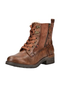 MUSTANG® - Lederimitat/Textil Stiefelette - Braun