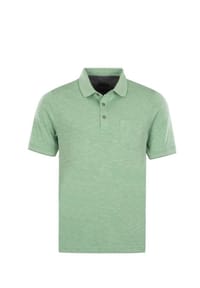 hajo - Poloshirt Softknit Kurzarmshirt mit Polokragen - grün