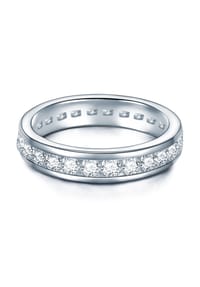 TRILANI 1934 - Damen Ring aus 925/- Sterling Silber in Silber mit Zirkonia - silber