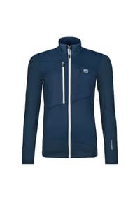 ORTOVOX - Damen FLEECE GRID JACKE deep ocean - blau