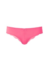 LASCANA - String, Mikrofaser, florale Spitze, für Damen - 1XBLACK