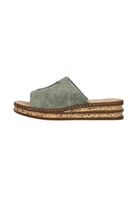 rieker - Pantoletten Comfort - Grün