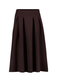 Vera Mont - Midirock mit Gummizug - Dark Maroon