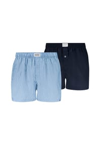 Levi's® - Herren Web-Boxershorts, 2er Pack - Woven Boxers 2P, Baumwolle, einfarbig - Blau