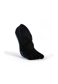 MUNADUNA - Yoga-Zehensocken mit Doppelkreuz Zehensocken,Anti-Rutsch,Elastisch - Dunkelgrau (Typ A)