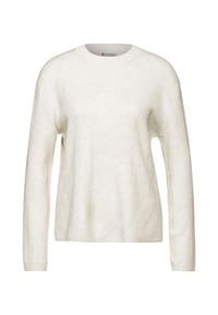 Street One - Pullover - cream white melange