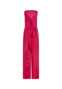 Vera Mont - Jumpsuit mit Volant - Dark Raspberry