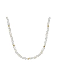 SMART JEWEL® - Collier mit Süßwasserperlen, Silber 925 - weiss