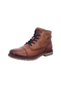 bugatti - Leder Stiefelette - Cognac