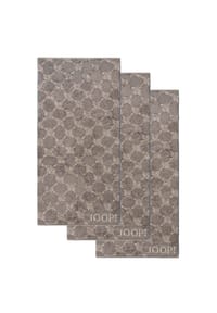 JOOP! - Handtuch Classic / Infinity Kollektion, 3er Pack - 50x100 cm, Walkfrottier - Anthrazit