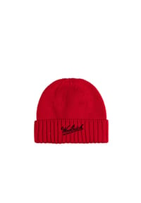 WOOLRICH - Mütze LOGO Beanie - grau
