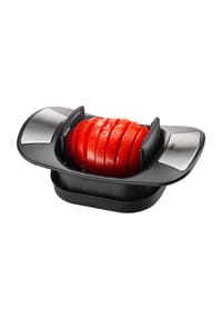 GEFU® - Tomaten- und Mozzarellaschneider "Caprese", Spezialklingen, Antirutschstege - schwarz