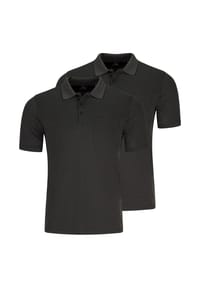 RAGMAN - Poloshirt 2er Pack Basic - Anthrazit